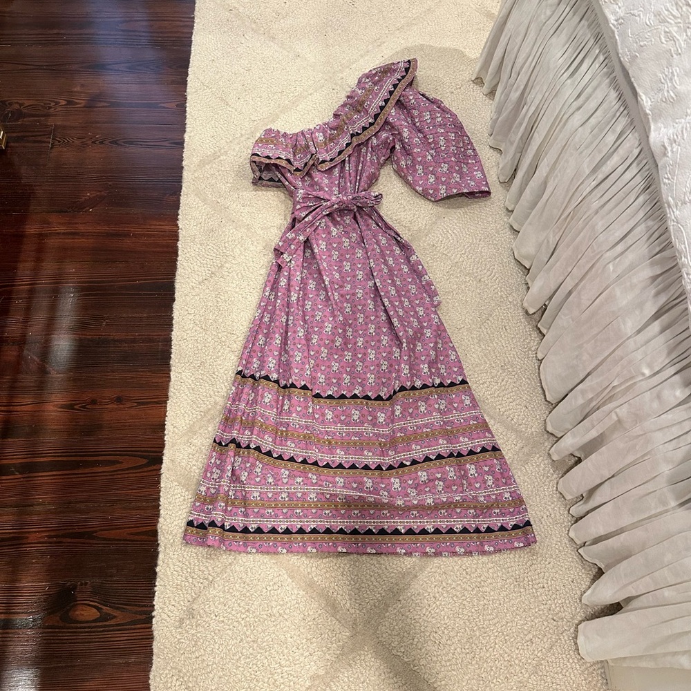 Sea New York One Shoulder Purple Floral Dress